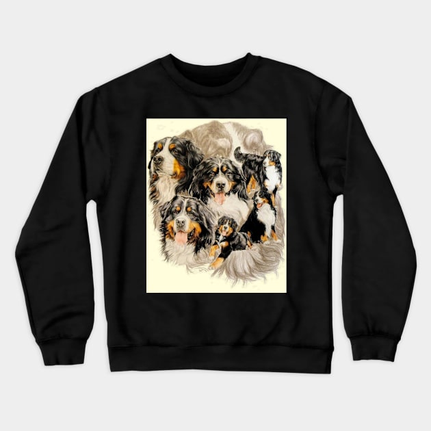 Bernese Medlody Crewneck Sweatshirt by BarbBarcikKeith